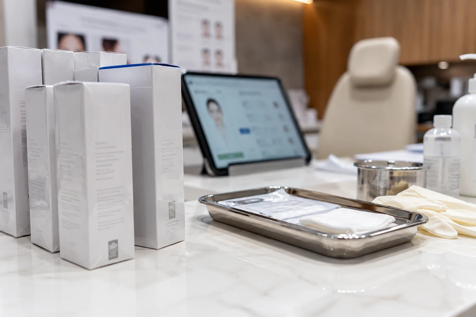Safety checks before Rejuran skin booster treatment in a Korean clinic