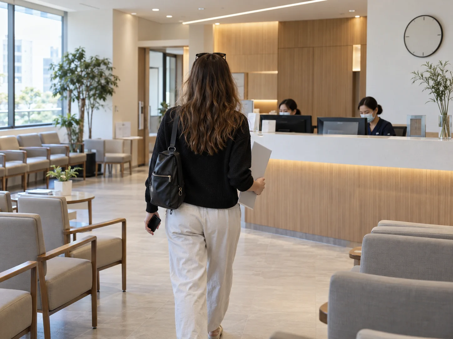 International visitor arriving at a Korean outpatient clinic during a five-day Seoul itinerary